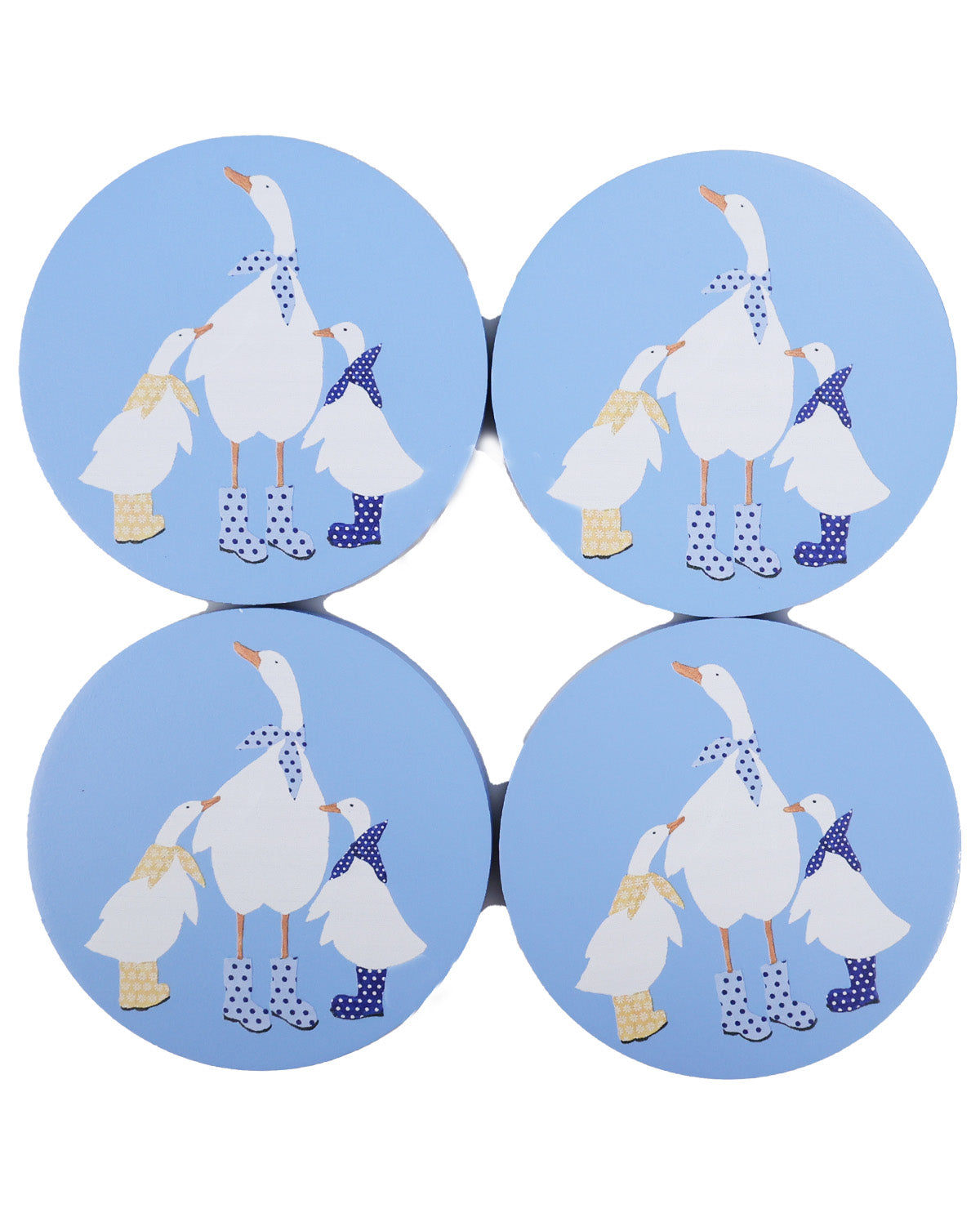 Goose W/boot Coaster S/4