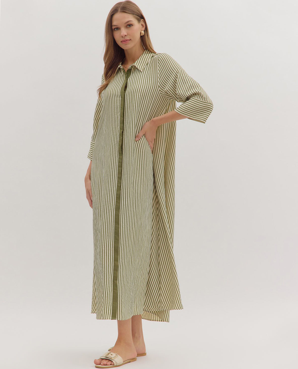 Entro Maxi Shirt Dress