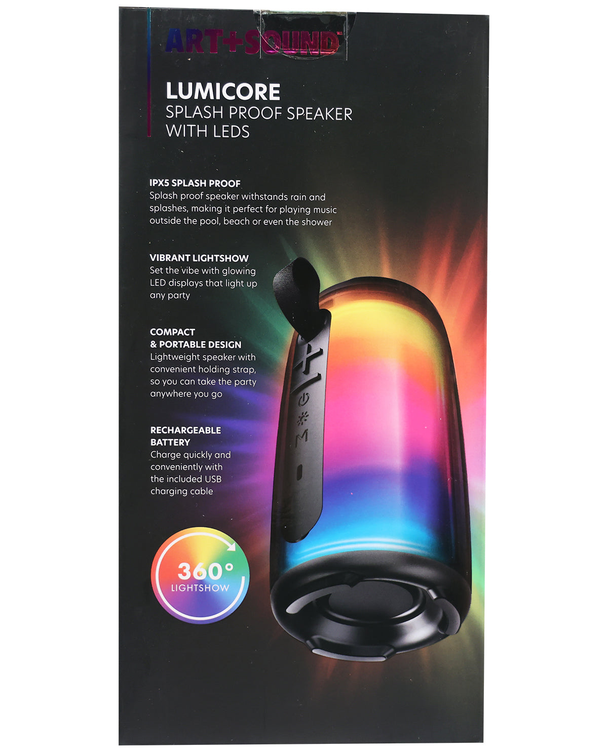 Lumicore Splash Proof Speaker