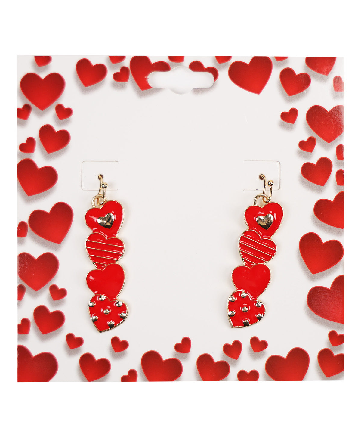 Epoxy Heart Earrings