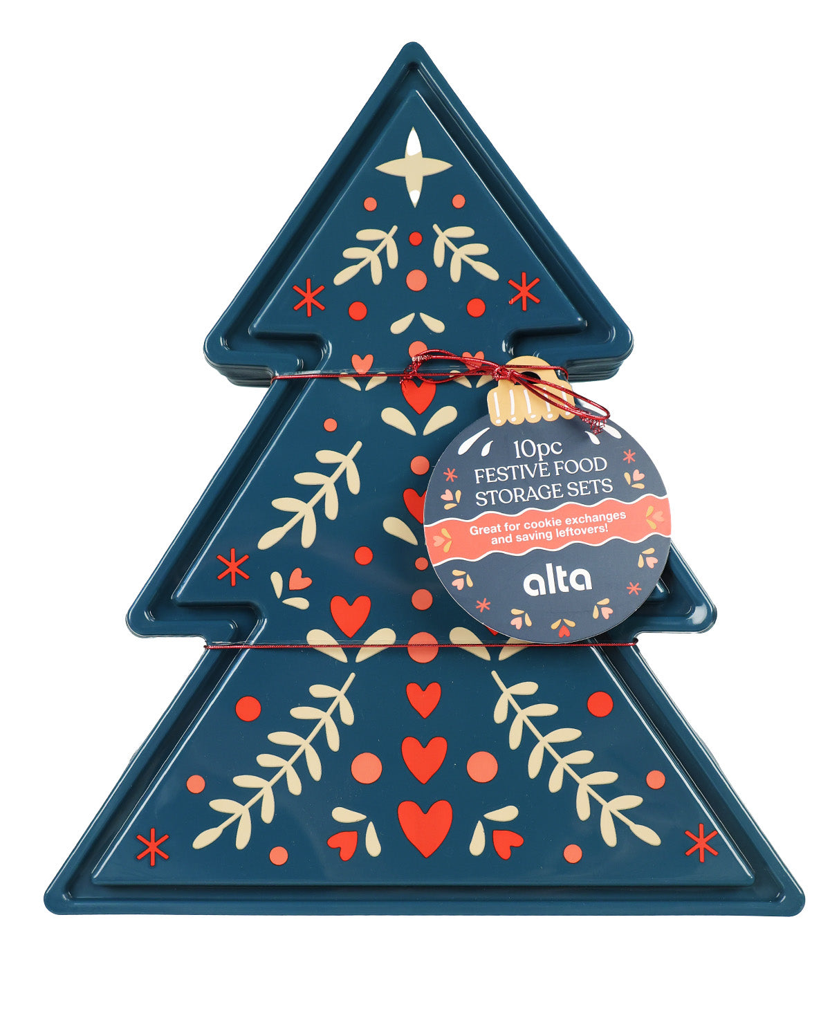 Christmas Tree 5 Piece Food Storage