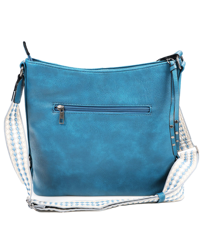 DS Fashion Guitar Strap Crossbody Bag Turquoise