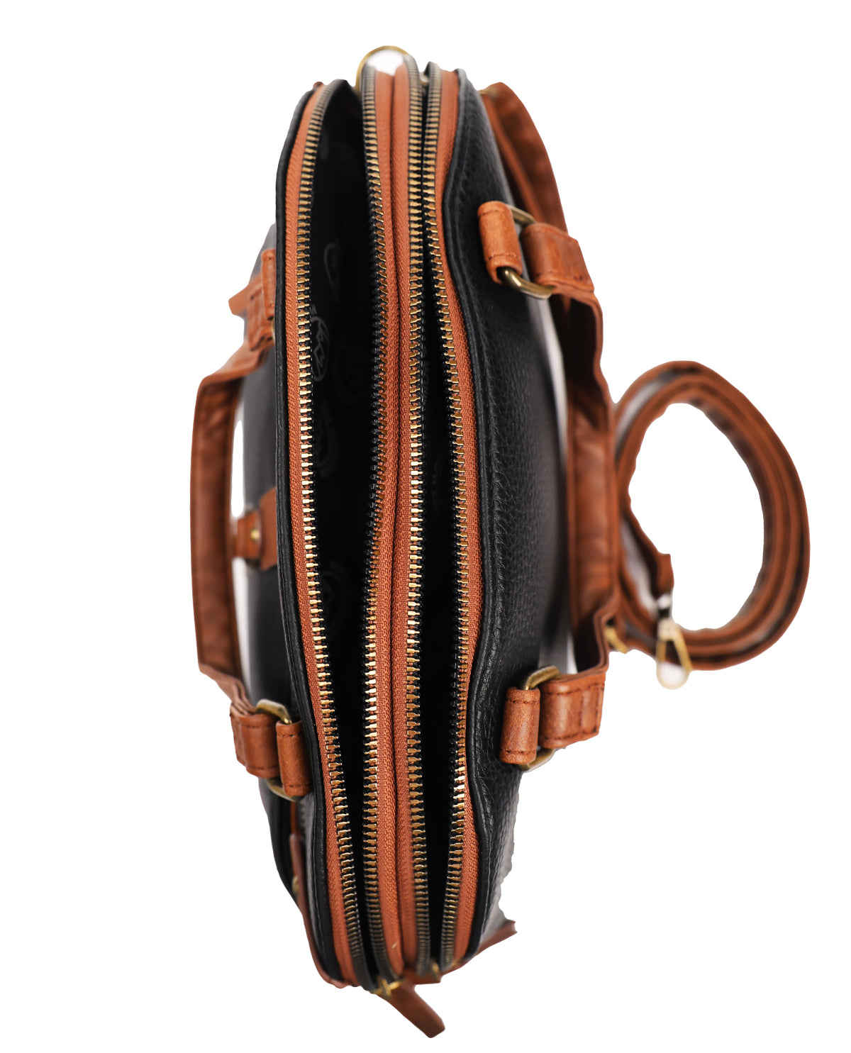 White Mountain Eklton Ridge Satchel Black/Saddle