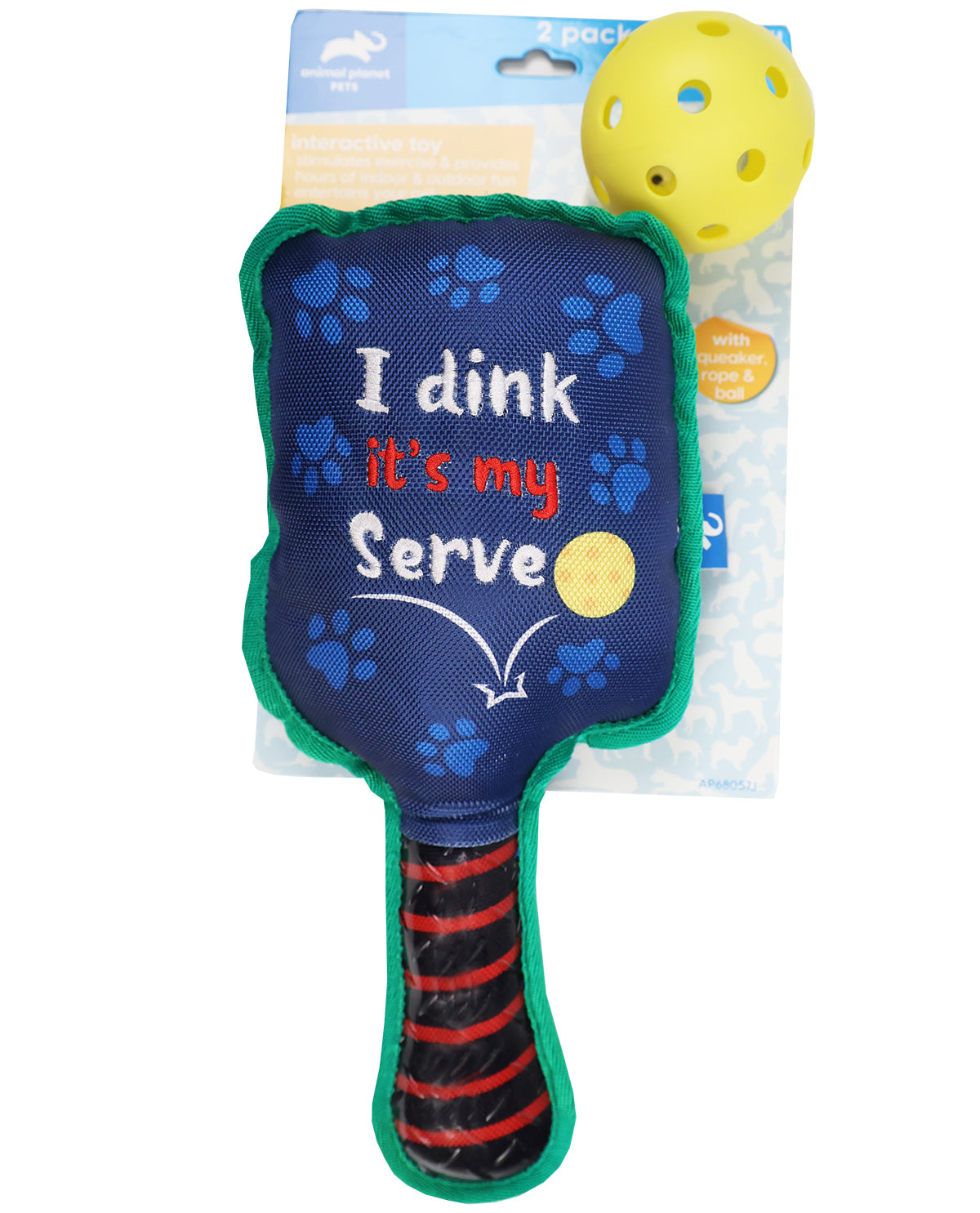 Pickleball Racket With Ball Chew Toy