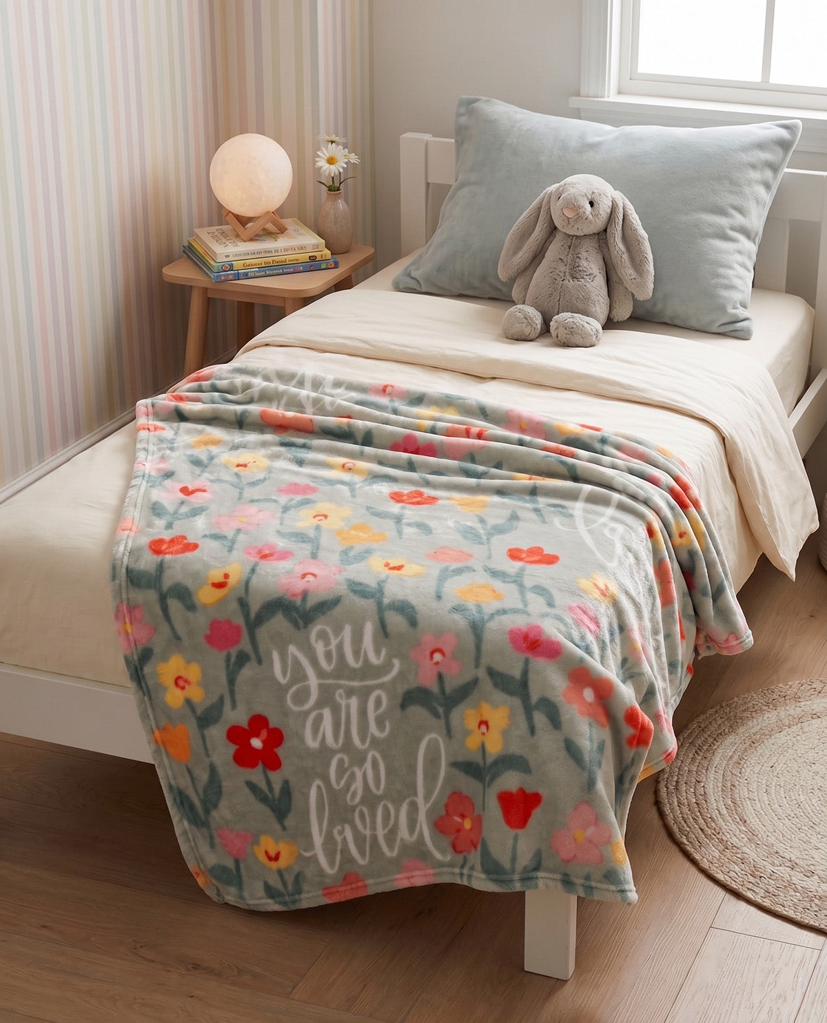 Hanging Throw Mothers Love Floral Sage