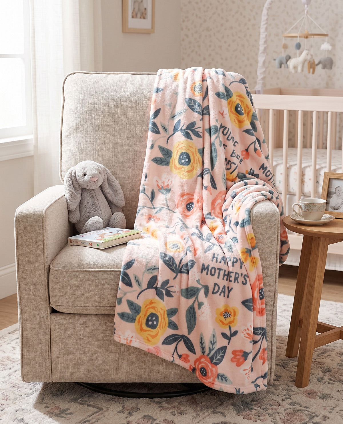 Hanging Throw Mom Blush Floral