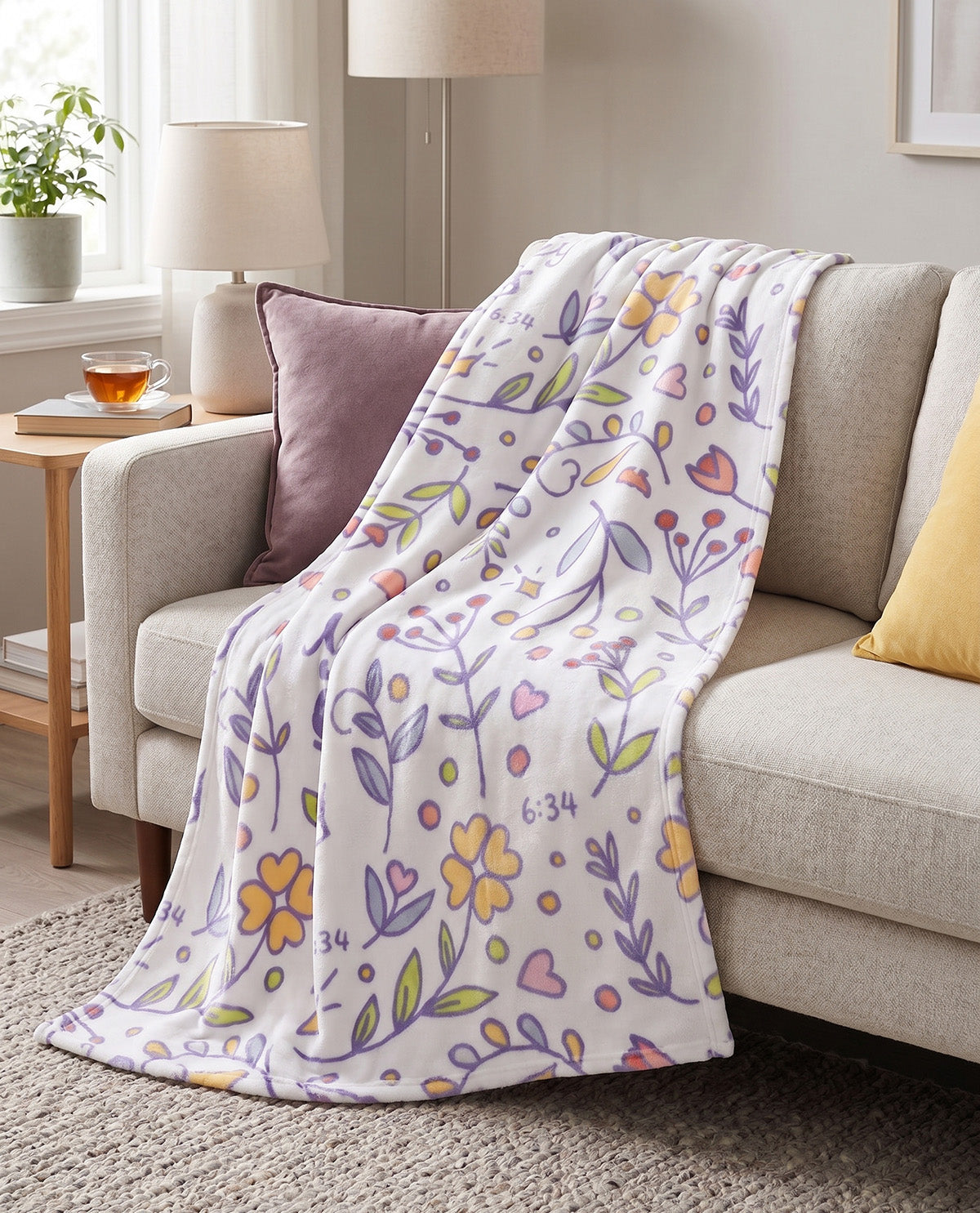 Bless & Bloom Floral Throw