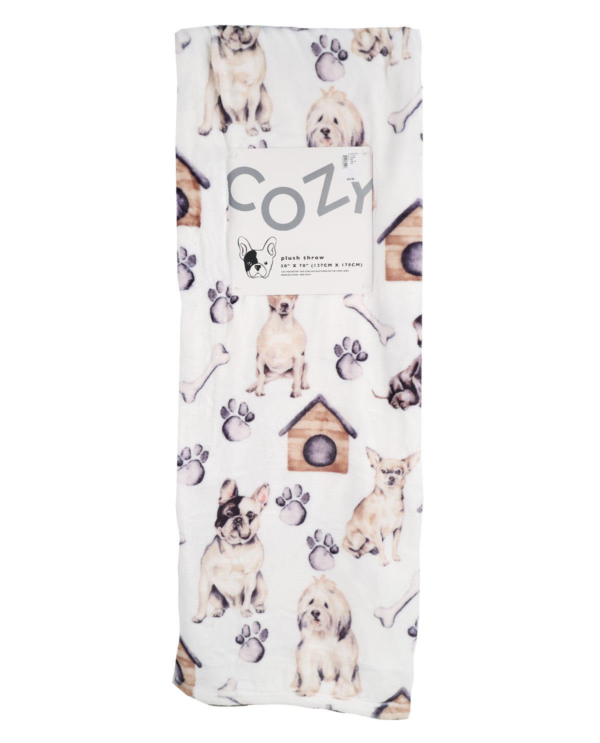 Pet Sweet Paws Ivory Throw
