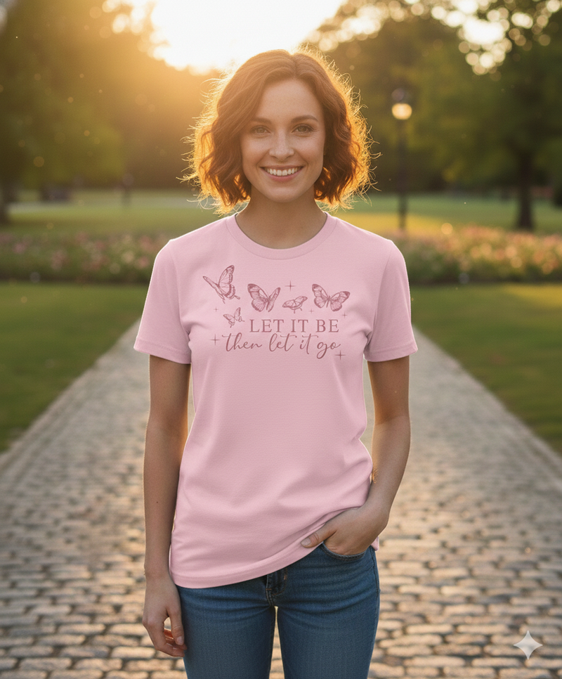 Missy Let It Be Short Sleeve Screen Tee