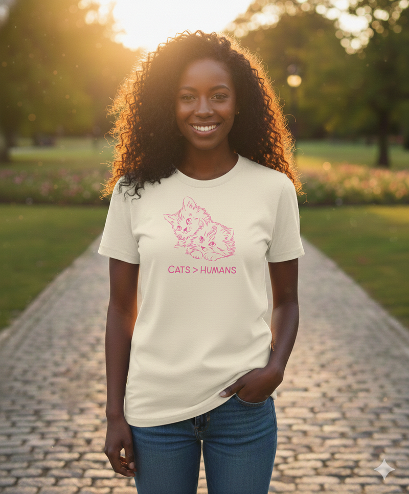 Missy Cats Humans Short Sleeve Screen Tee