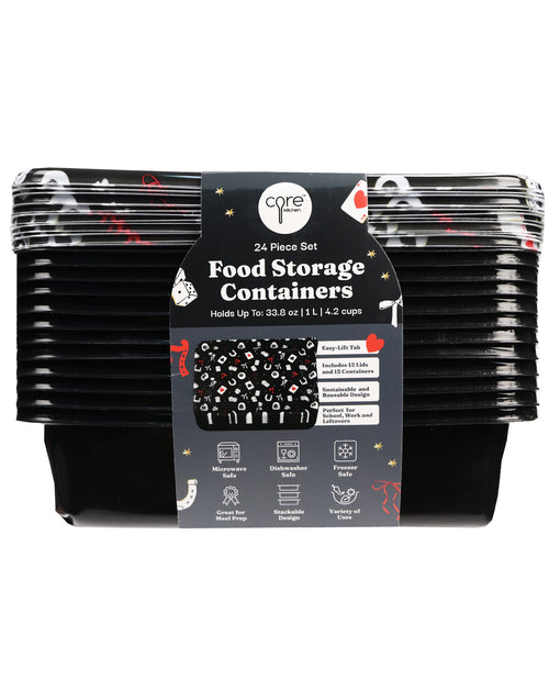 24 Piece Food Storage - Lucky Bows