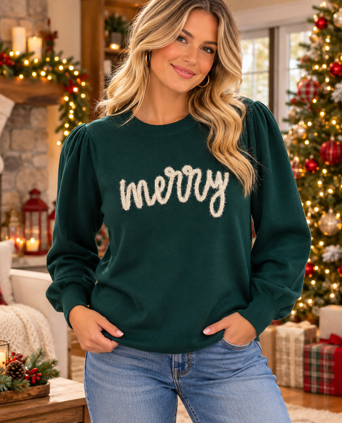 Zac & Rachel Merry Sweater Green