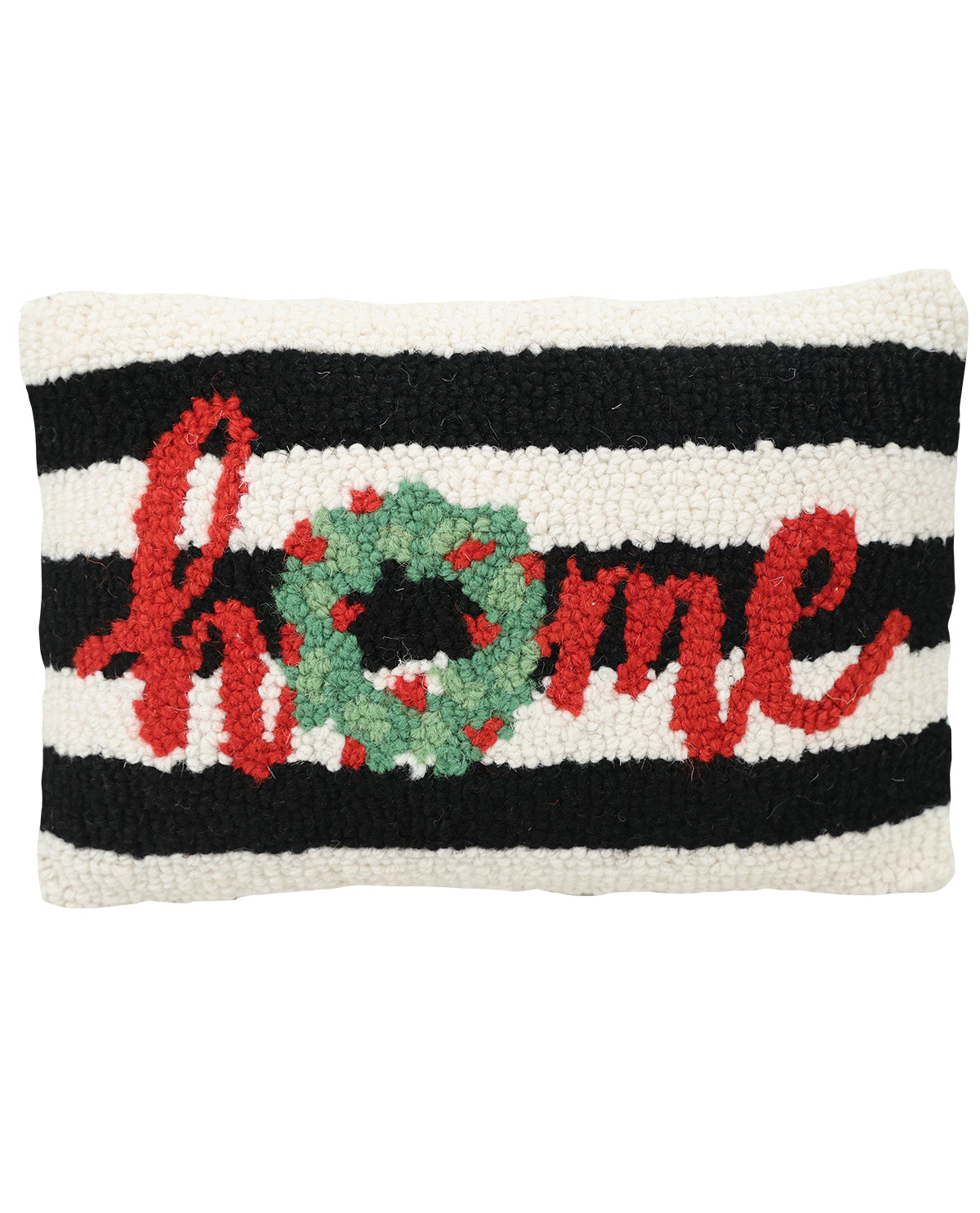 Black & White Holiday Home Throw Pillow