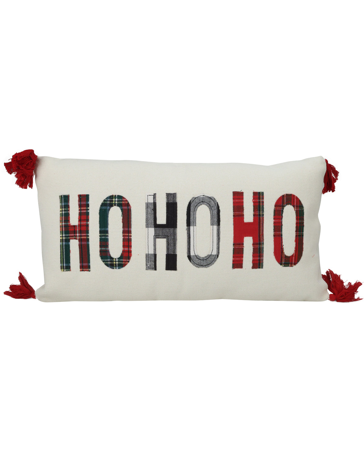 Ho Ho Ho Applique Pillow