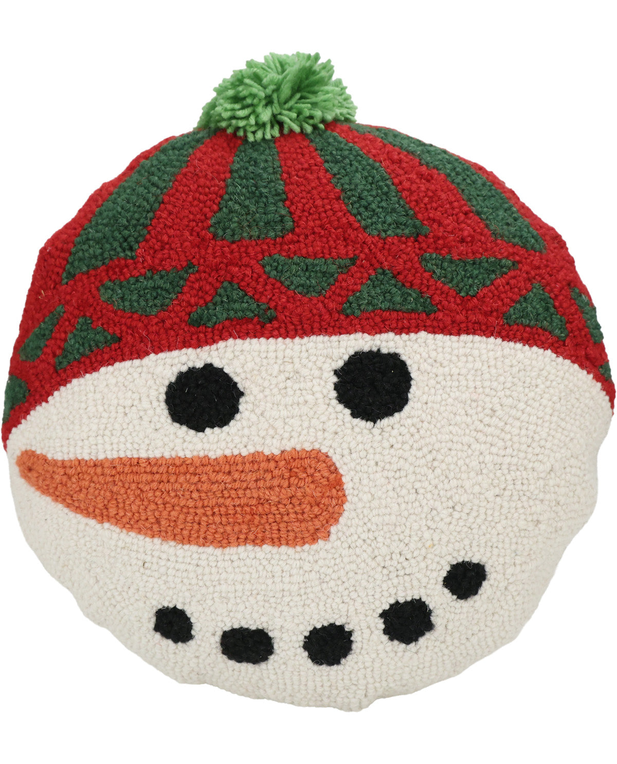 Snowman Hook Throw Pillow