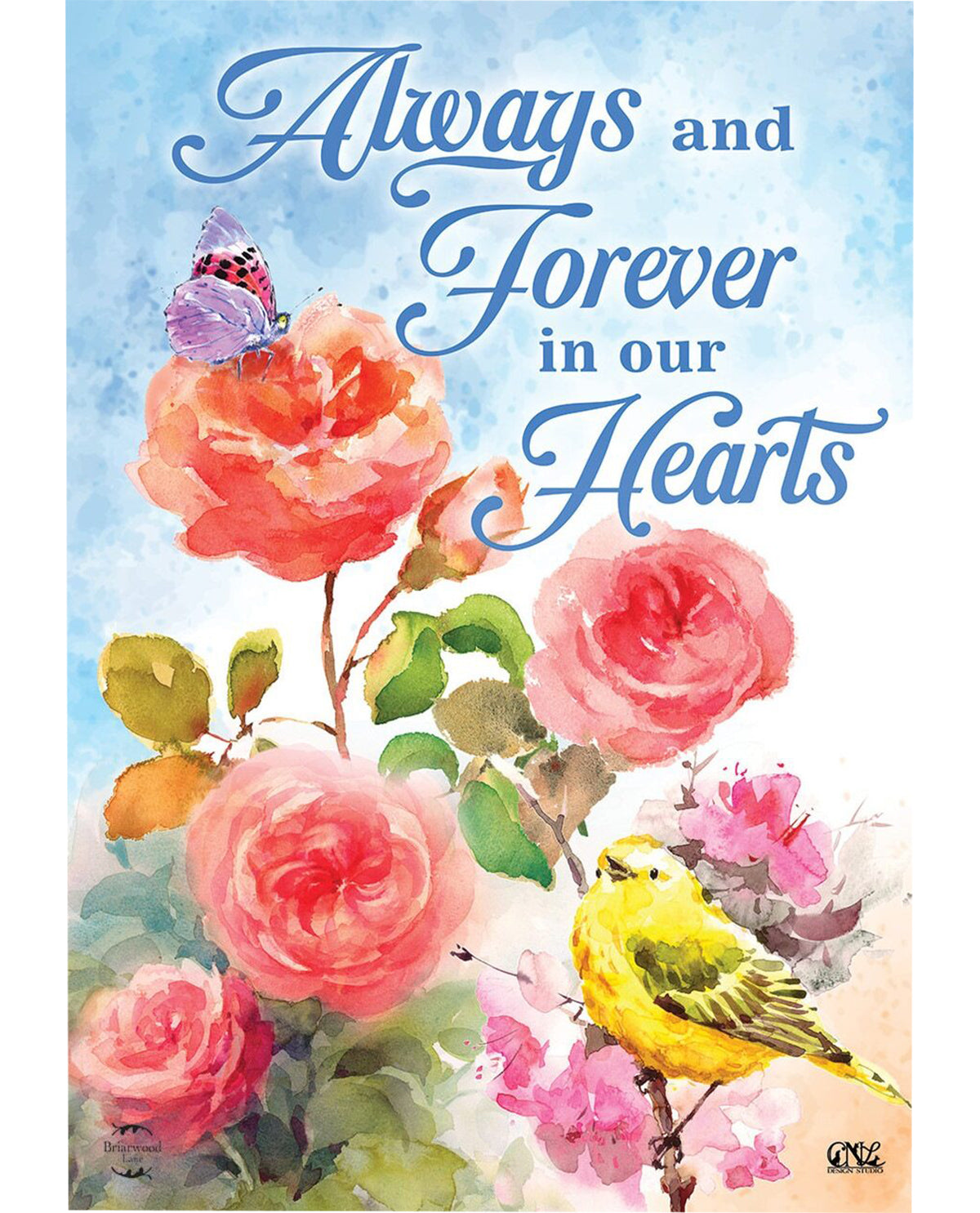 Always And Forever Flowers Bereavement Garden Flag