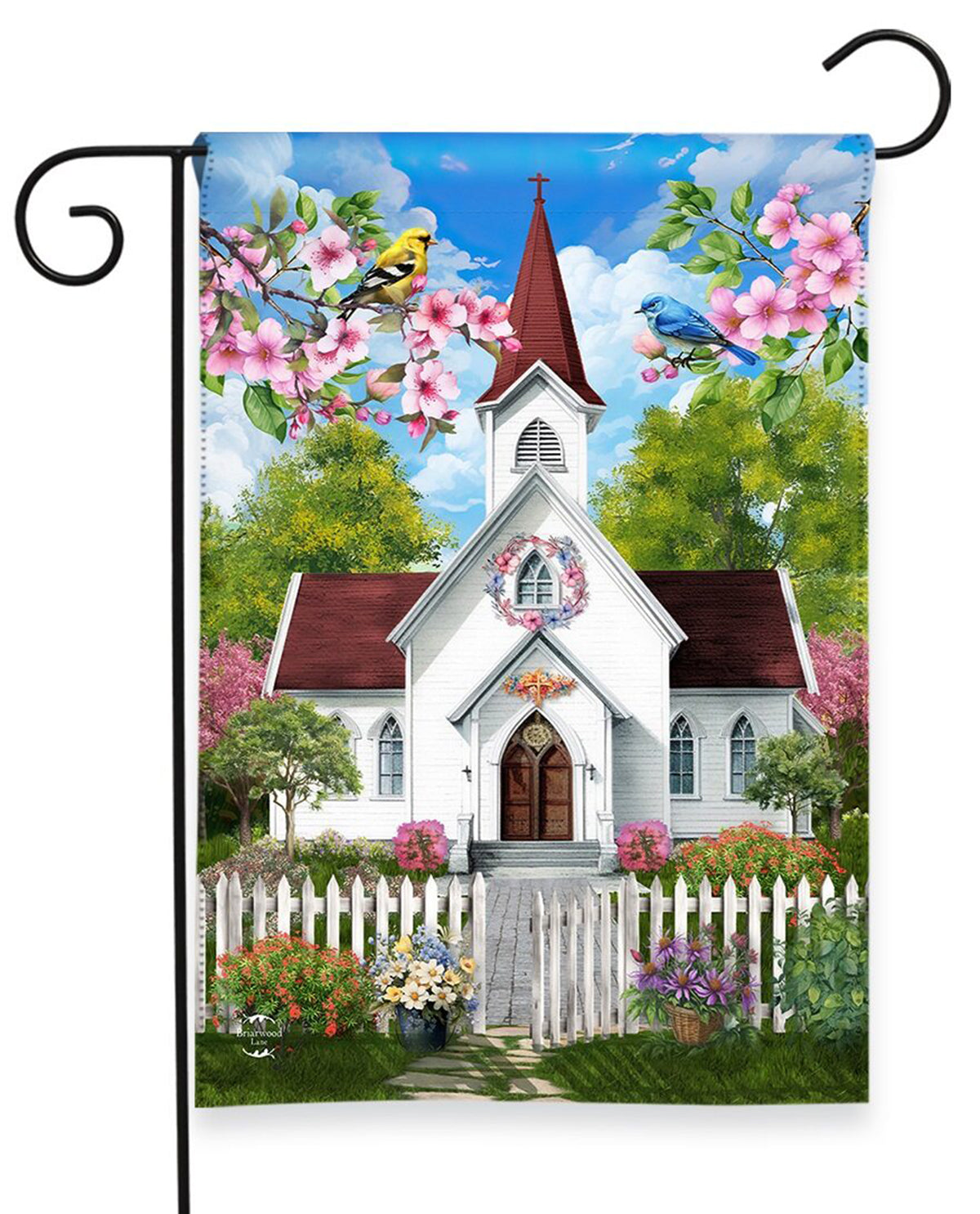 Church In Spring Garden Flag