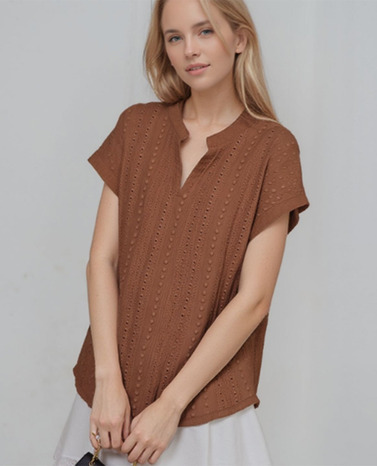 Heimish Sold Textured Top
