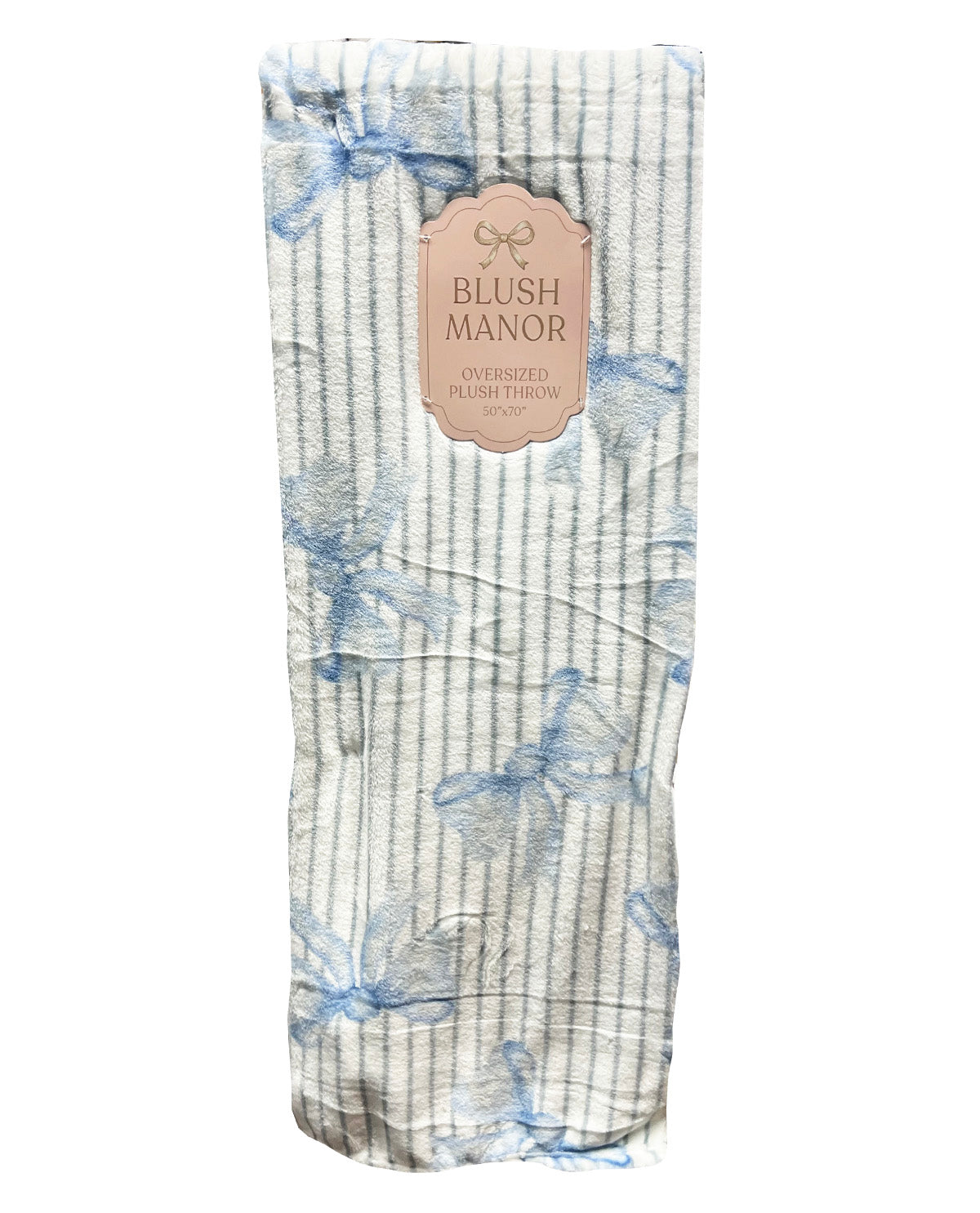 Lugano Blue Bows Throw