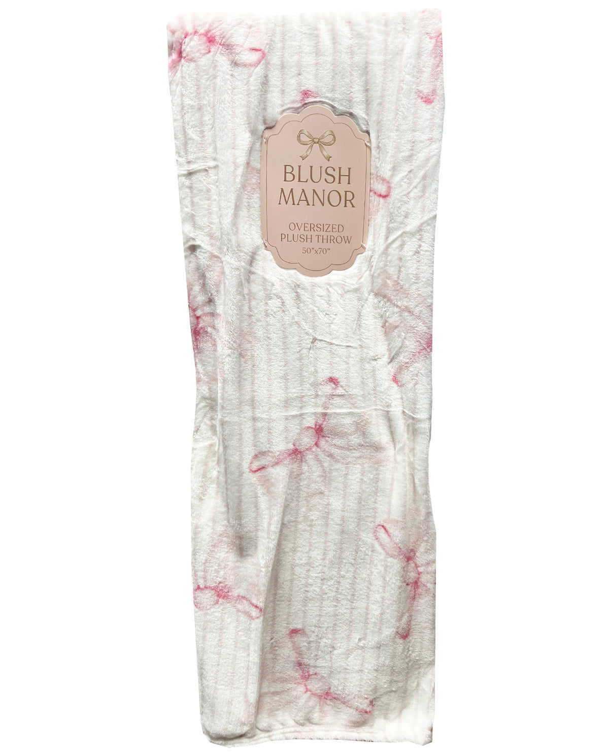 Lugano Bows Pink Throw