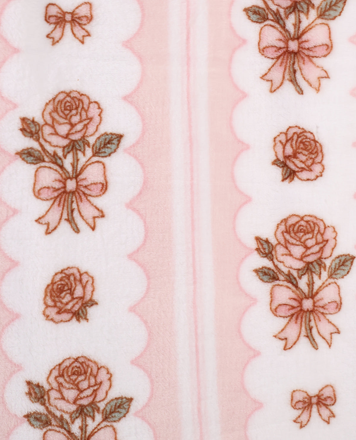 Bergamo Floral Stripe Blush Throw