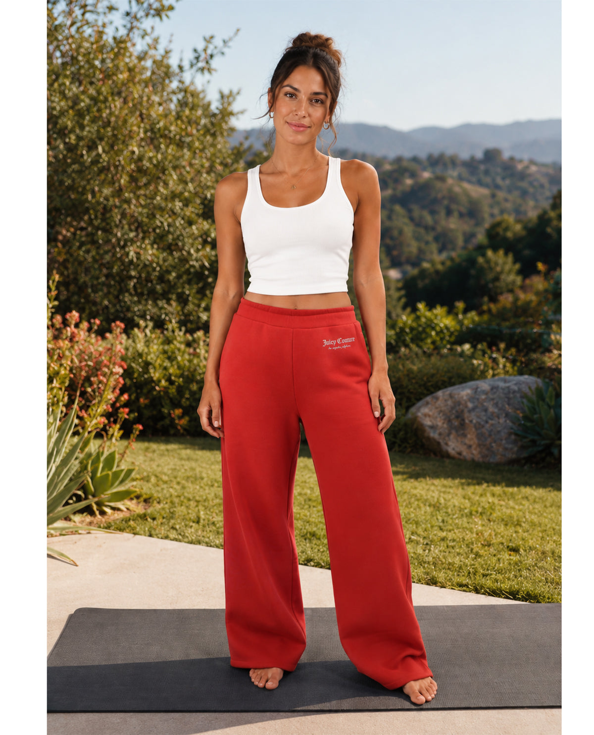 Juicy Couture Fleece Wide Leg Pant