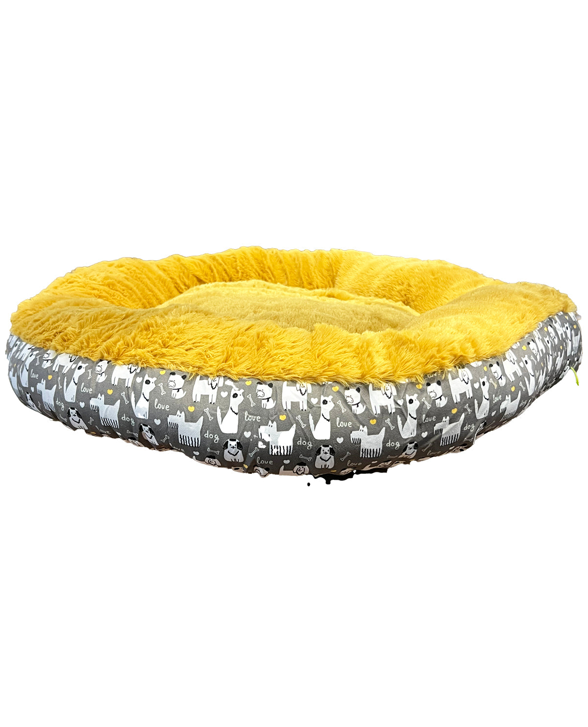 Love My Dog Pet Bed Yellow