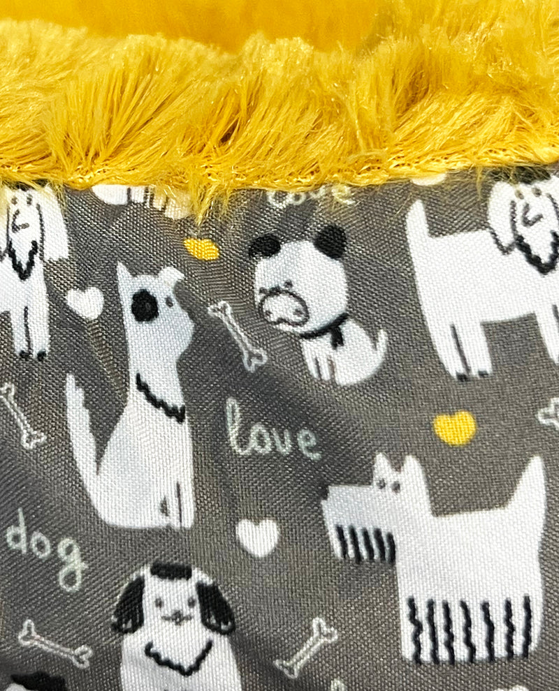 Love My Dog Pet Bed Yellow
