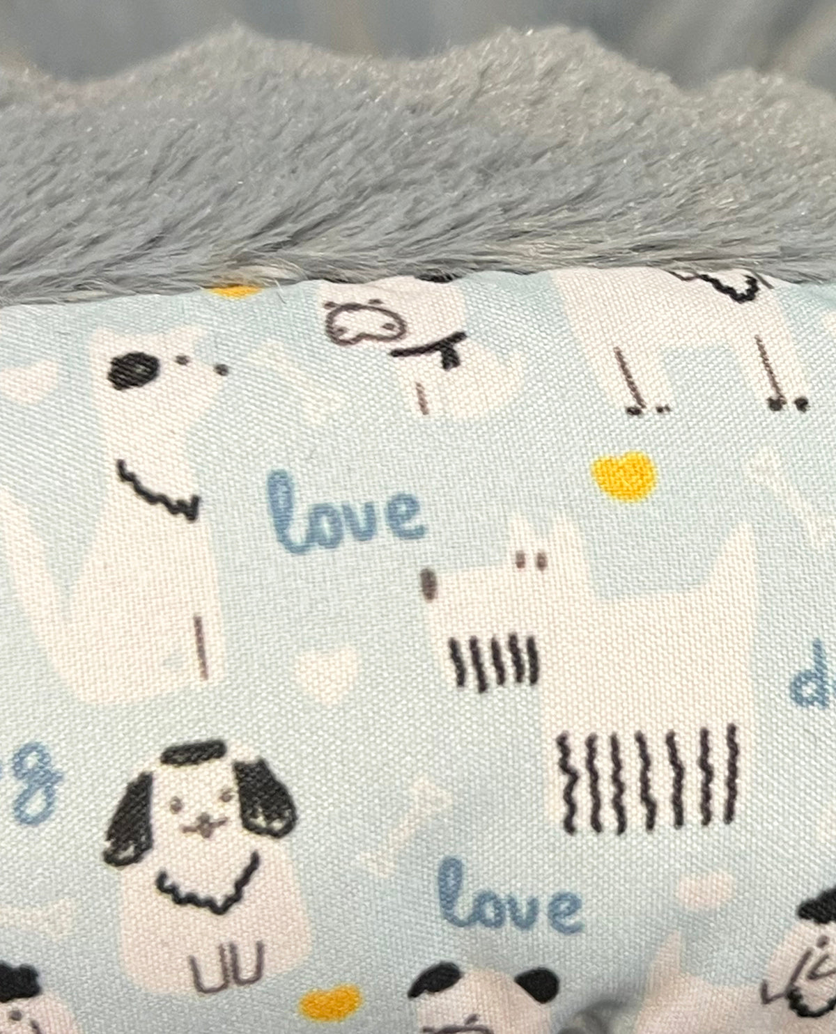 Love My Dog Pet Bed Blue