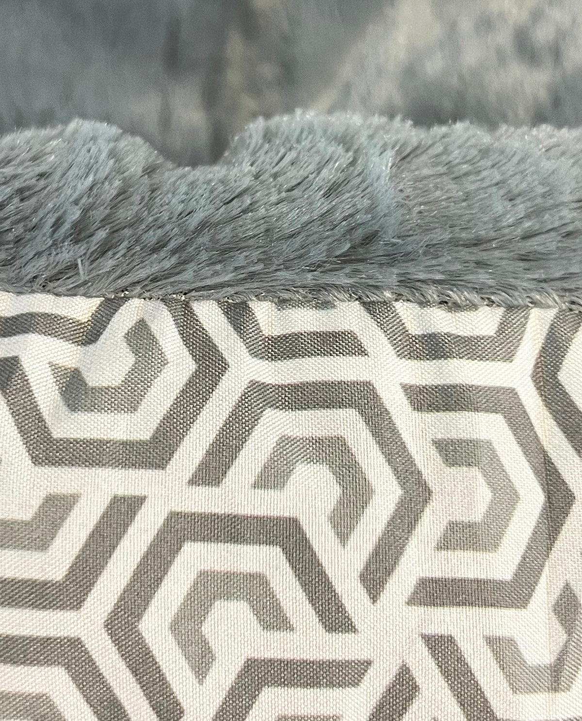 Octagon Grey Pet Bed