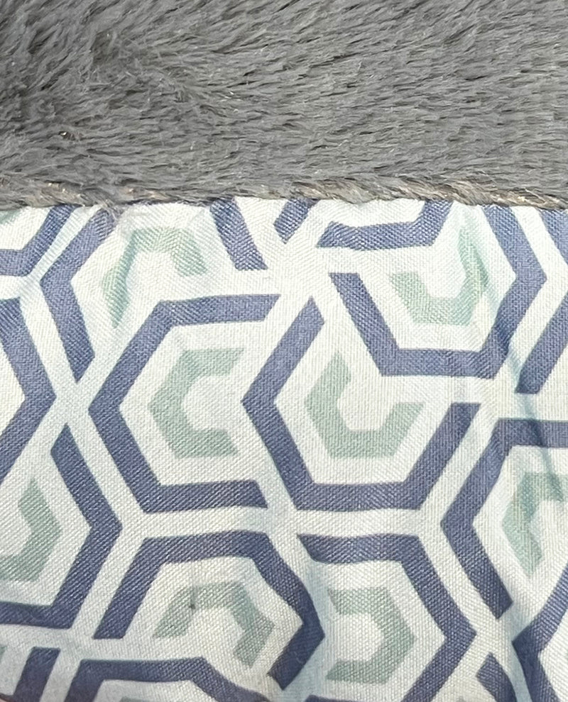 Octagon Blue Pet Bed