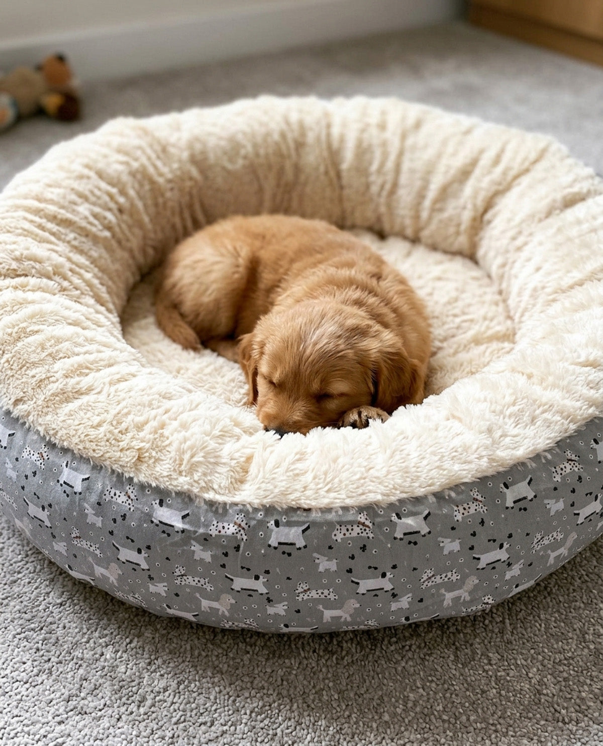 Spring Dogs Blue Pet Bed