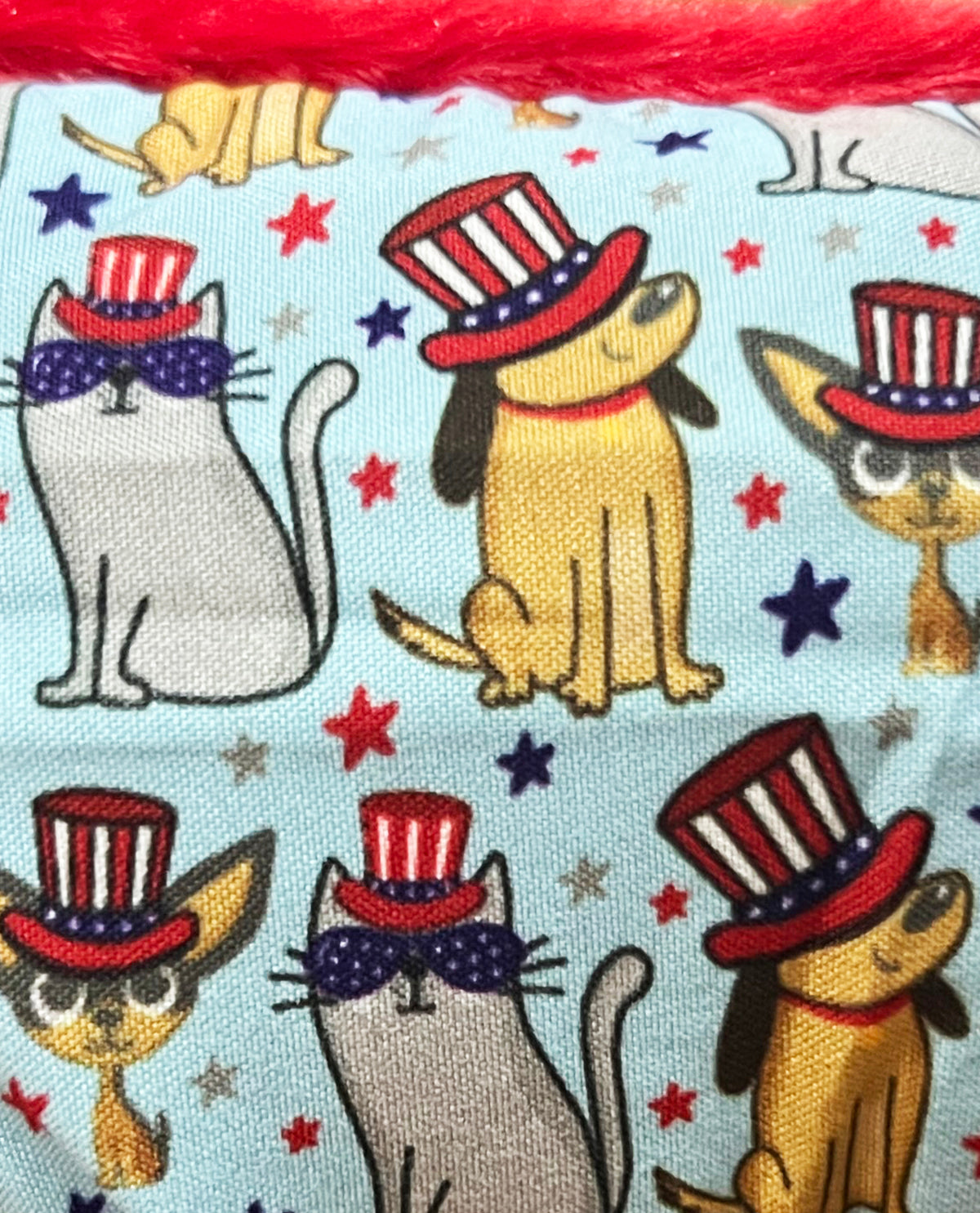 July 4th Red Pet Bed