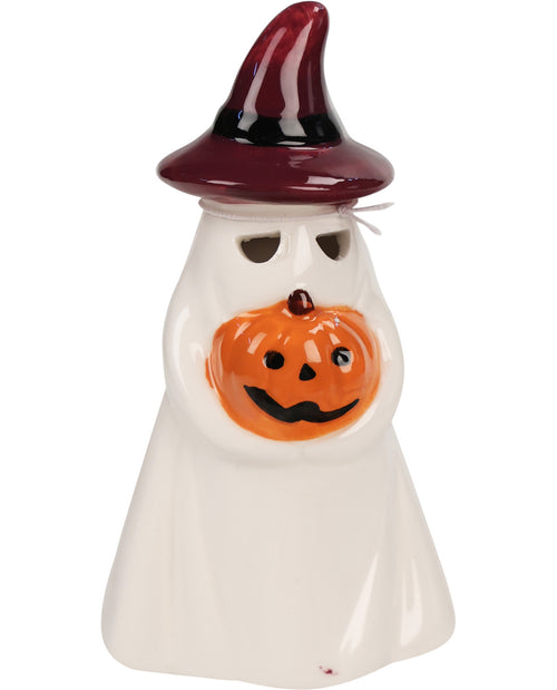 Light-Up Ghost Ceramic Figurine