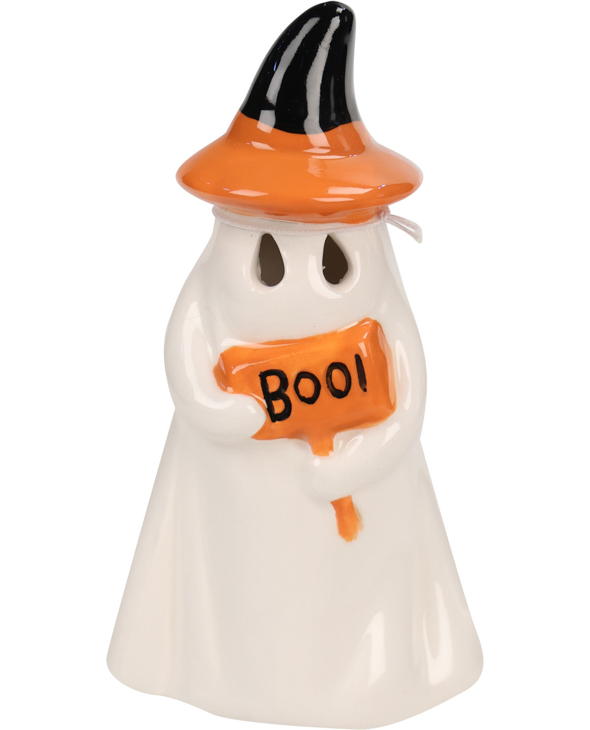 Light-Up Ghost Ceramic Figurine