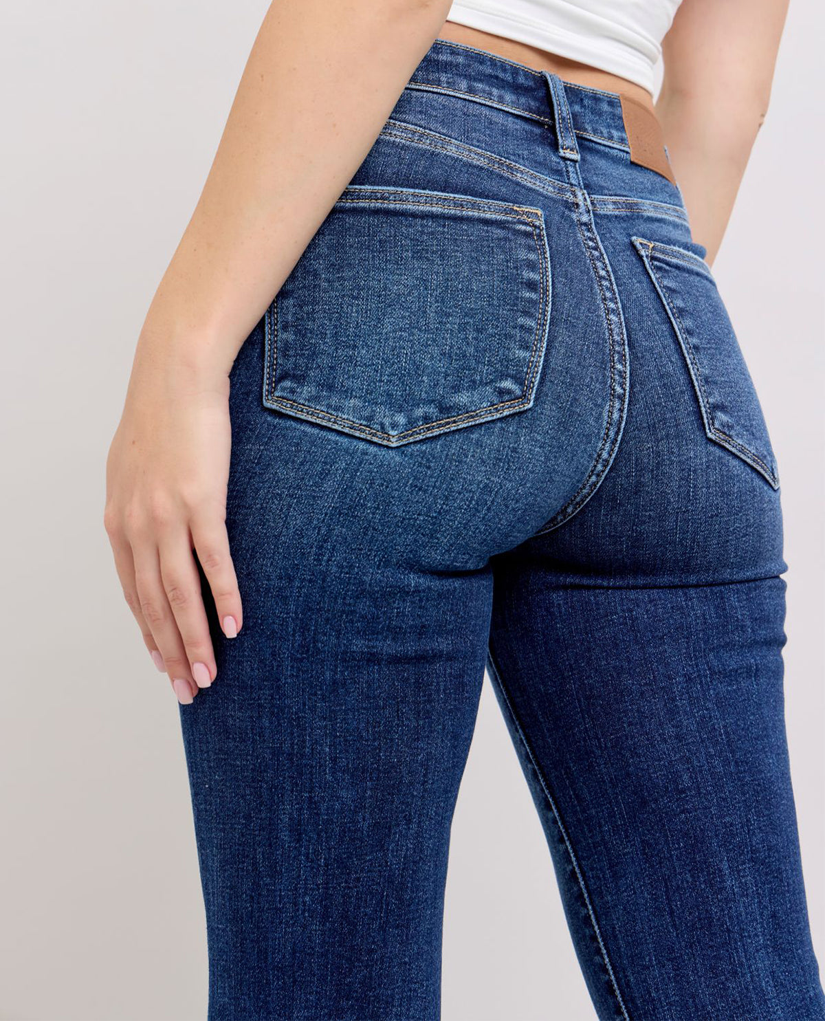 Judy Blue High Waist Flare with Trouser Hem Jeans