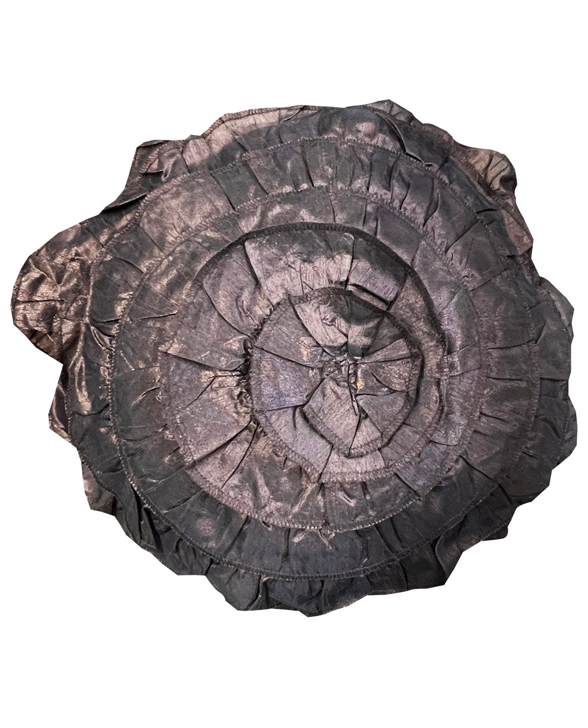 Round 17" Rosette Chocolate Pillow