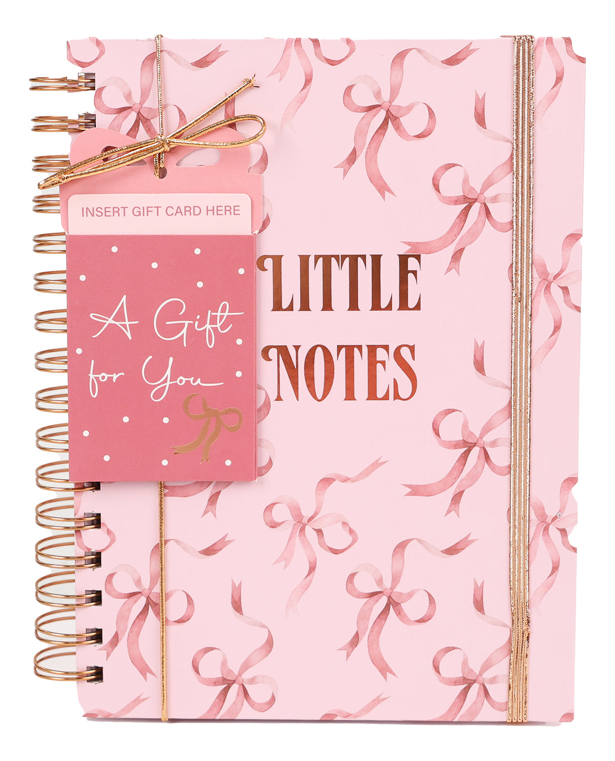 Little Notes Spiral Notebook With Gift Card Holder