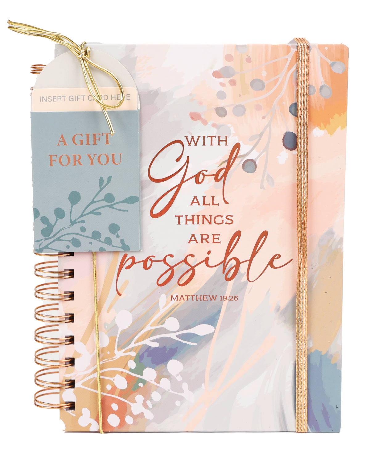 "With God All Things Are Possible" Spiral Notebook