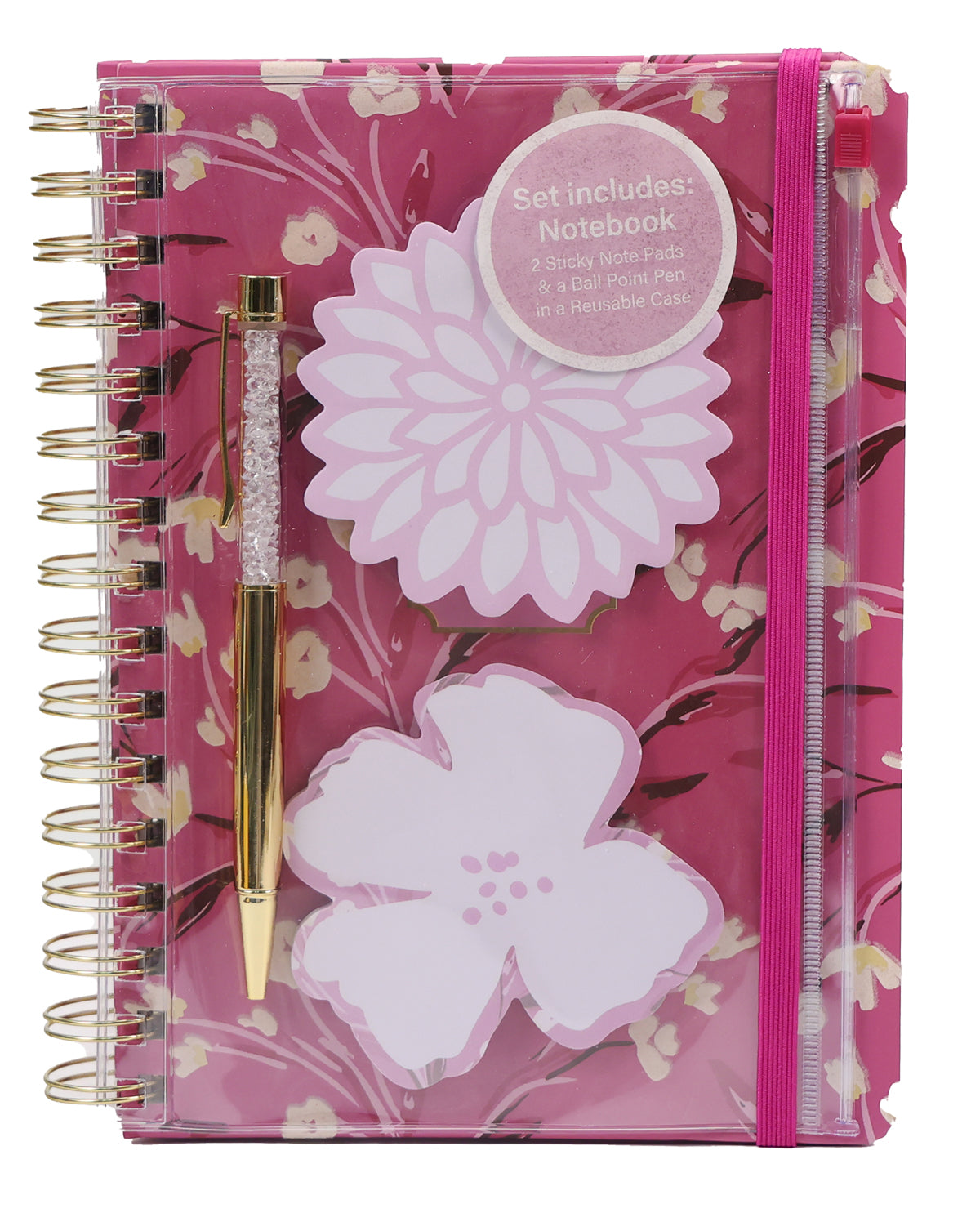 Let Go And Grow Notebook with Notepads & Pen