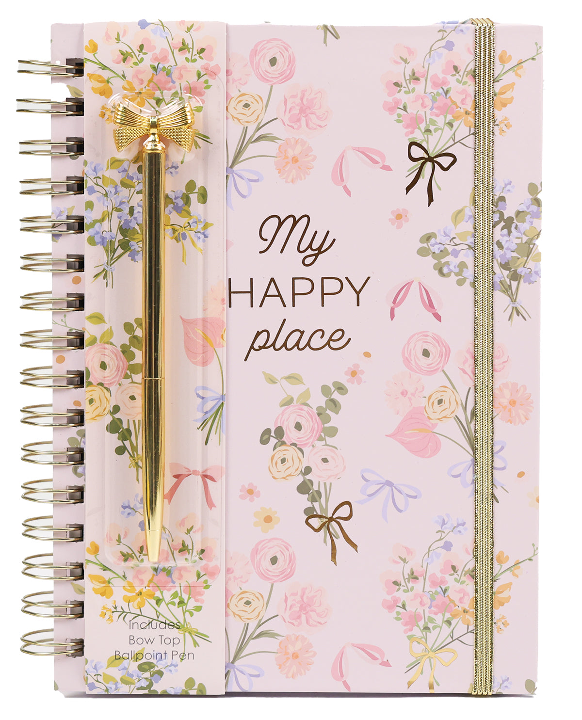 My Happy Place Spiral With Pen