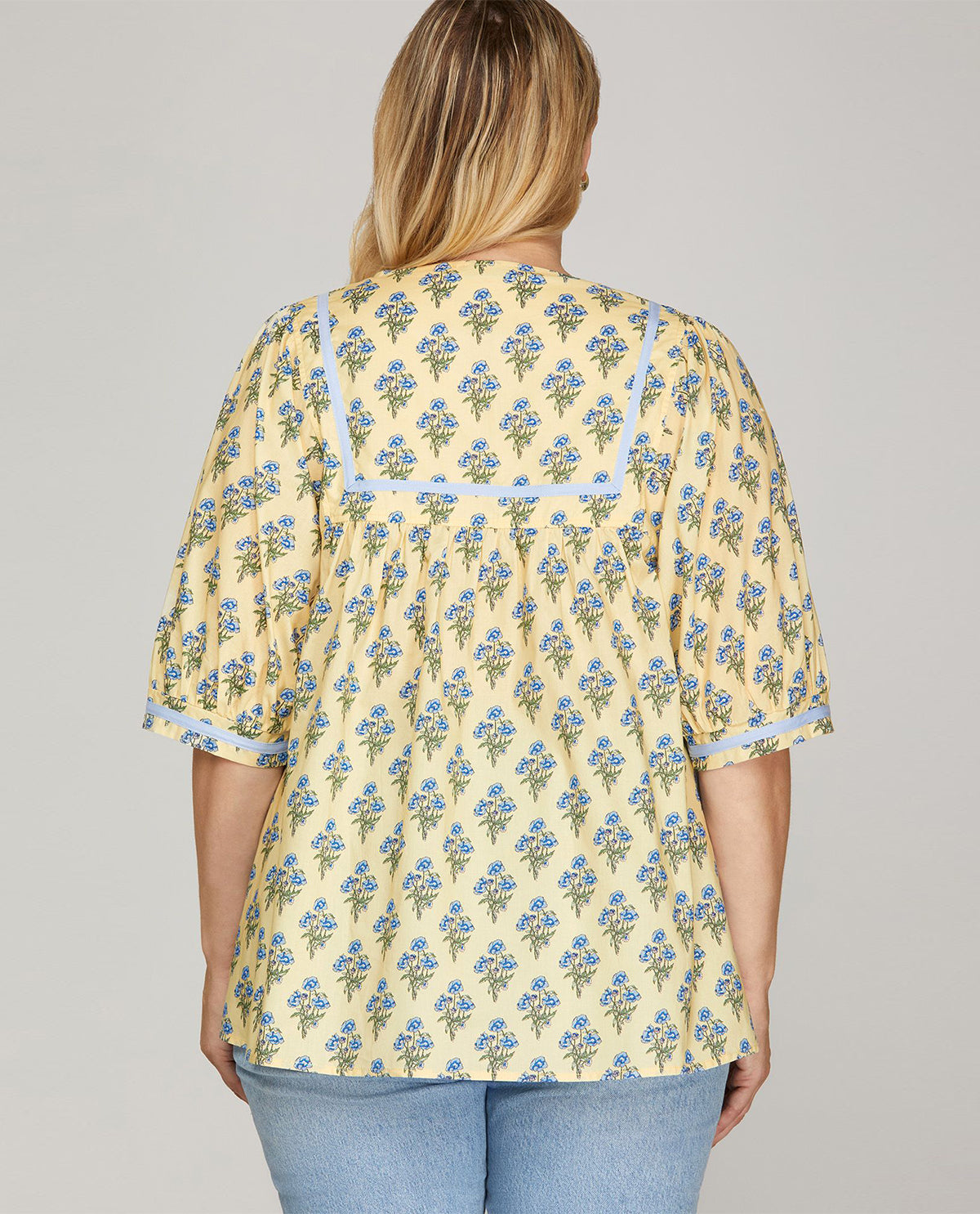 She and Sky Print Top