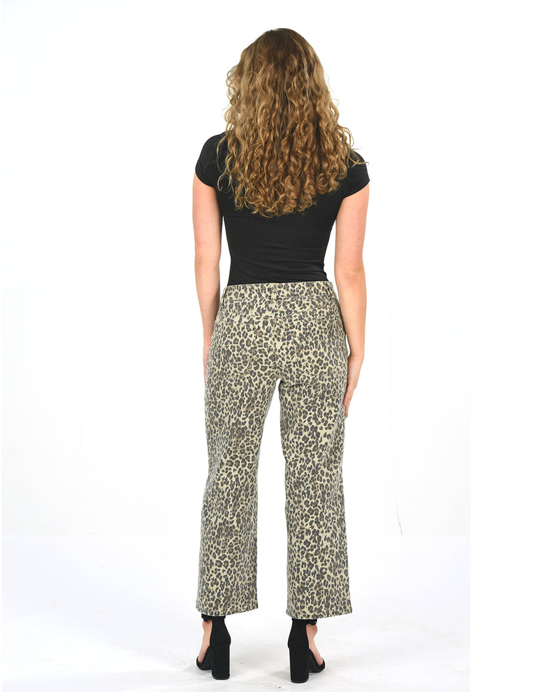 D Jeans Leopard Wide Leg Pant