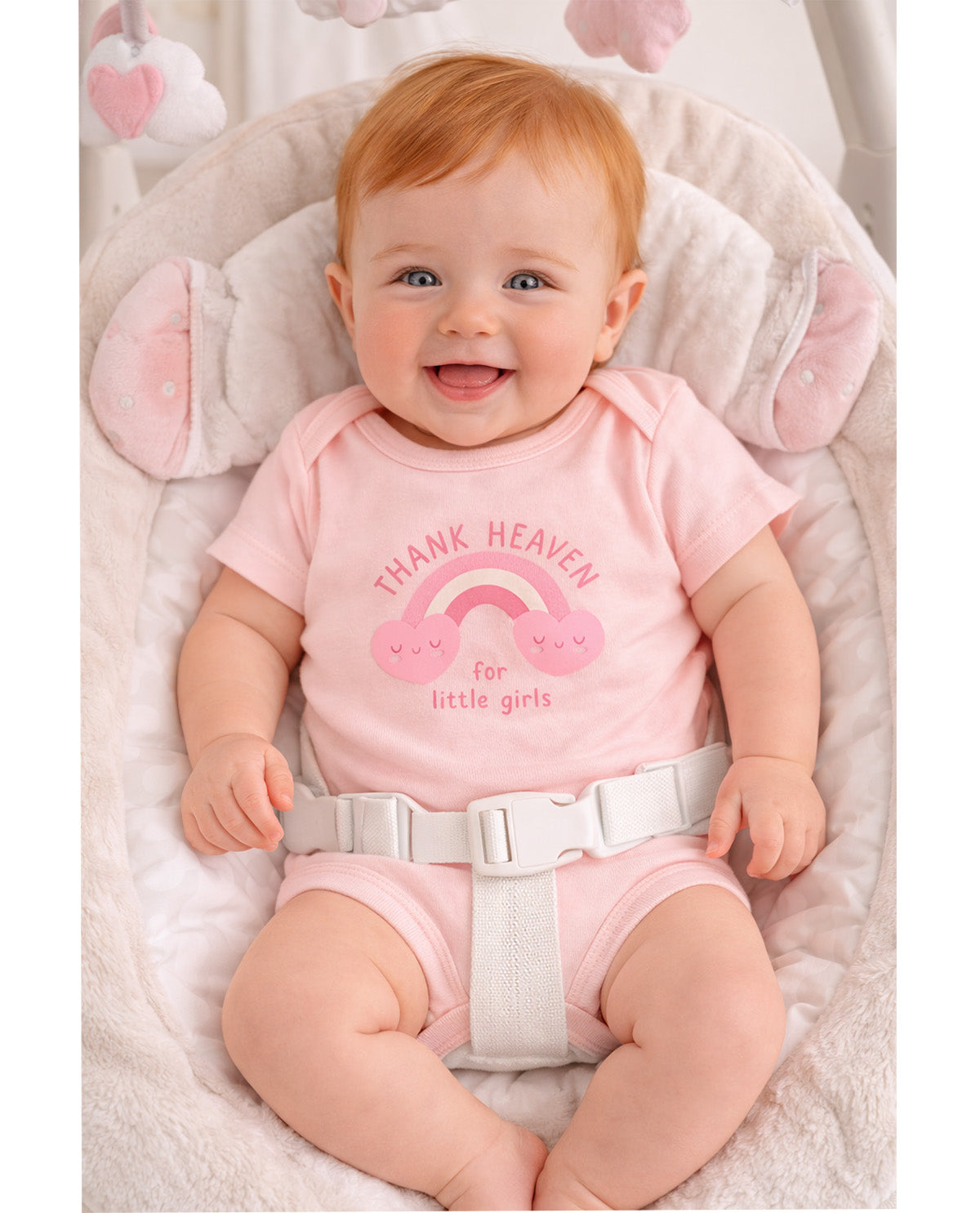 Baby Views 3 Pack Bodysuits - Pink Heaven