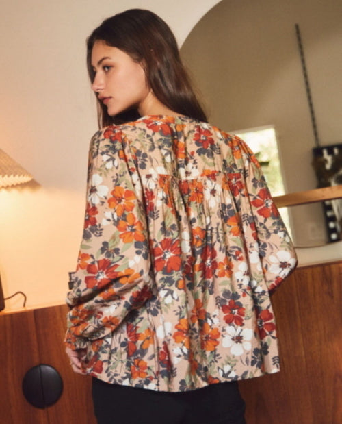 Oddi Flora Print Top