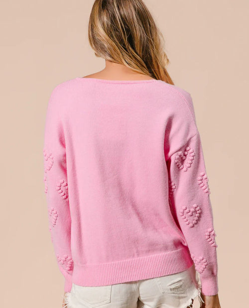 Bibi Valentins Heart Sweater