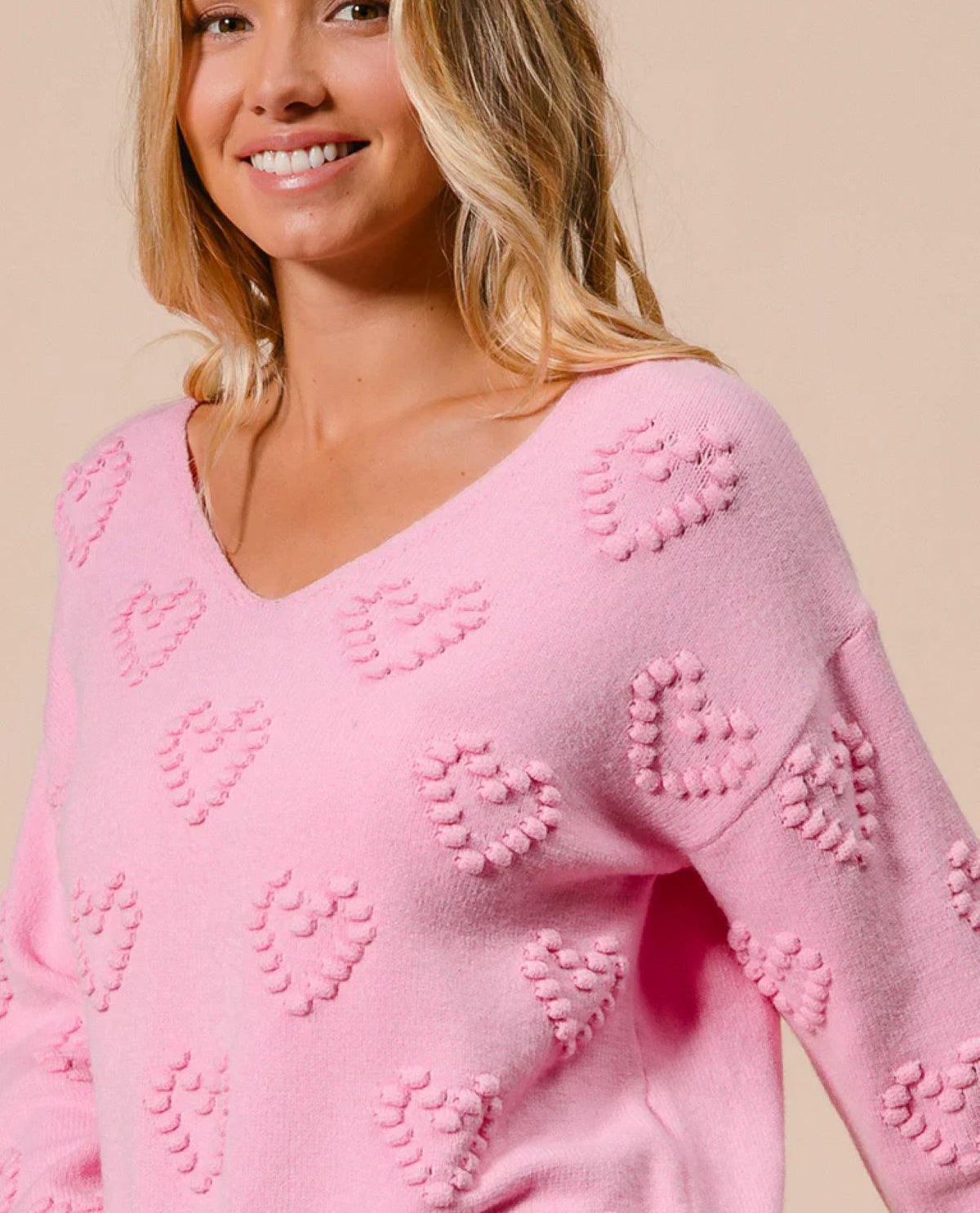 Bibi Valentins Heart Sweater