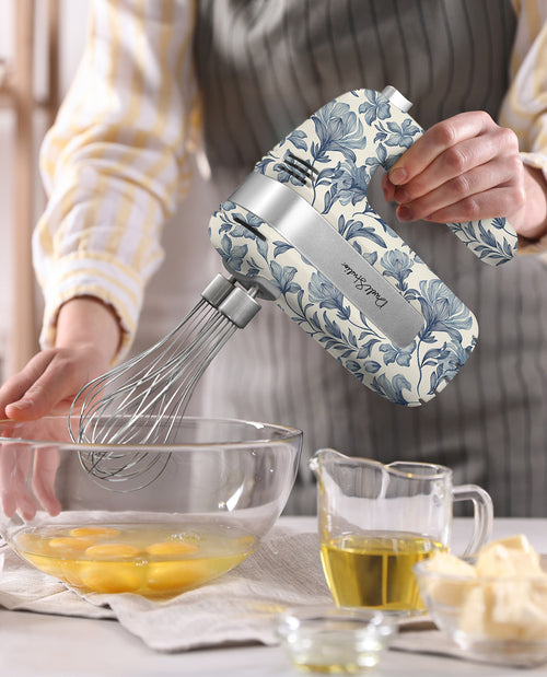 Dwell Printed Hand Mixer Blue Floral