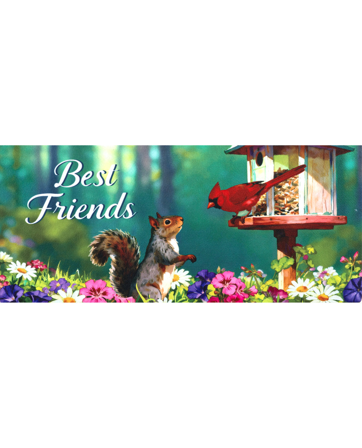 Cardinals And Squirrel Sassafras Switch Mat