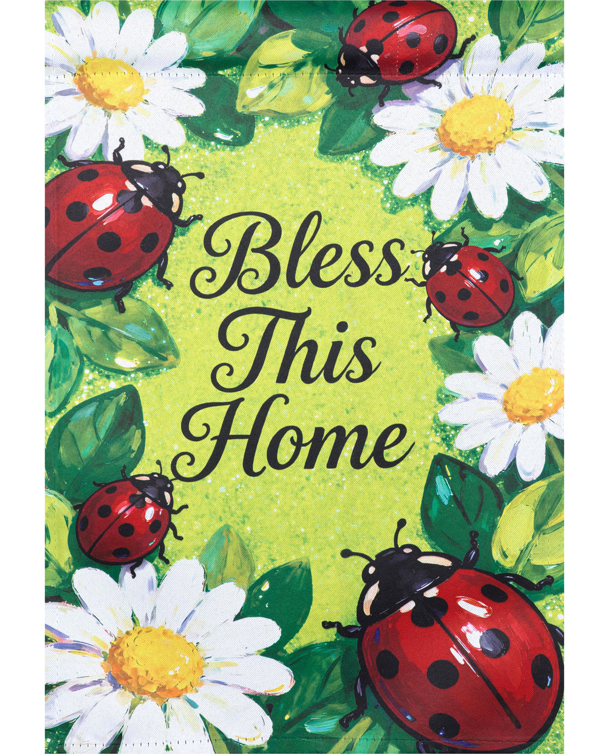 Bless This Home Suede House Flag